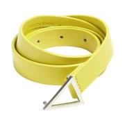 Leren Riem Bottega Veneta , Yellow , Heren