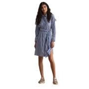 Gestreepte Asymmetrische Jurk Gant , Blue , Dames