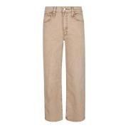 Straight Jeans Mother , Beige , Dames