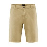 Katoenen Gabardine Chino Bermuda Shorts BomBoogie , Green , Heren