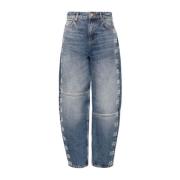 Loose-fit Jeans Ganni , Blue , Dames