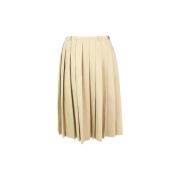 Pre-owned Cotton bottoms Miu Miu Pre-owned , Beige , Dames