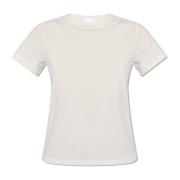 T-shirt met logo Moncler , White , Dames