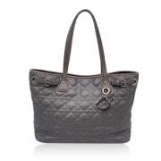 Pre-owned Canvas totes Dior Vintage , Gray , Dames