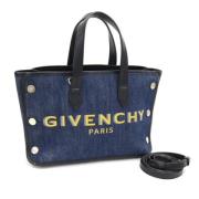 Pre-owned Cotton shoulder-bags Givenchy Pre-owned , Blue , Dames