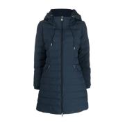 Blauwe Mountain Cross Donsjas Emporio Armani EA7 , Blue , Dames