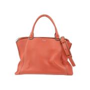 Pre-owned Leather handbags Cartier Vintage , Orange , Dames