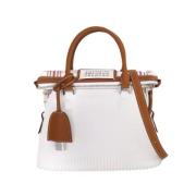 Pre-owned Leather shoulder-bags Maison Margiela Pre-owned , White , Da...