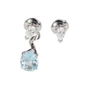 Pre-owned White Gold earrings Dior Vintage , Gray , Dames