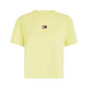 T-Shirts Tommy Jeans , Green , Dames