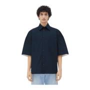 Short Sleeve Shirts Bottega Veneta , Blue , Heren