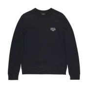 Zwarte Sweatshirt Ss24 Herenkleding A.p.c. , Black , Heren