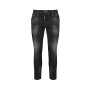 Stijlvolle Slim-Fit Jeans Dsquared2 , Black , Heren