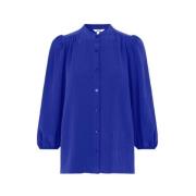 Blauwe Solstice Blouse mbyM , Blue , Dames