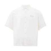 Korte mouw overhemden voor alledaags Armani Exchange , White , Heren