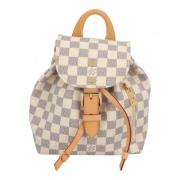 Pre-owned Canvas backpacks Louis Vuitton Vintage , Beige , Dames