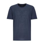 T-Shirts 120% Lino , Blue , Heren