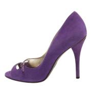 Pre-owned Suede heels Dolce & Gabbana Pre-owned , Purple , Dames
