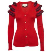 Pre-owned Knit tops Gucci Vintage , Red , Dames