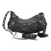 Pre-owned Leather crossbody-bags Balenciaga Vintage , Black , Dames