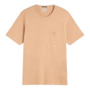 Stone Washed Resist Dyed T-Shirt C.p. Company , Brown , Heren