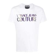 t-shirts wit Versace Jeans Couture , White , Heren