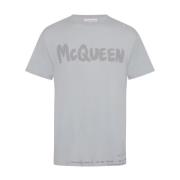 T-Shirts Alexander McQueen , Gray , Heren