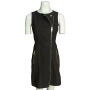 Pre-owned Leather dresses Burberry Vintage , Black , Dames