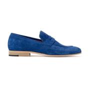 Blauwe Kalfsleren Mocassins Ss23 Alexander 1910 , Blue , Heren