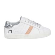 Witte Zilveren Paillet Lage Top Sneakers D.a.t.e. , Multicolor , Dames