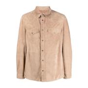 Shirts Brunello Cucinelli , Beige , Heren