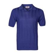 Slim Fit V-Hals Polo Shirt Irish Crone , Purple , Heren