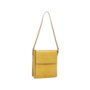Pre-owned Leather shoulder-bags Louis Vuitton Vintage , Yellow , Dames