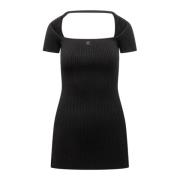 Hyperbole Mini Jurk Courrèges , Black , Dames