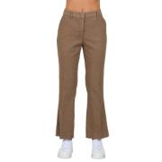 Flared Broek Via Masini 80 , Brown , Dames