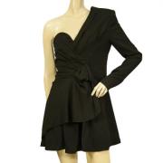 Pre-owned Acetate dresses Yves Saint Laurent Vintage , Black , Dames