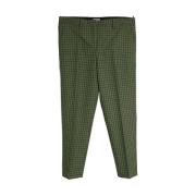 Pre-owned Wool bottoms Miu Miu Pre-owned , Green , Dames