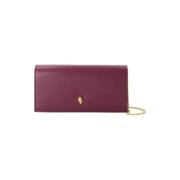 Pre-owned Leather wallets Alexander McQueen Pre-owned , Purple , Dames