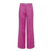 Wide Trousers Only , Pink , Dames