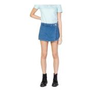 Denim Shorts Calvin Klein Jeans , Blue , Dames