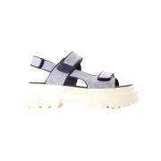 Cotton sandals Hogan , Blue , Dames