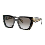 Opalescent Square Brown Zonnebril Prada , Brown , Dames