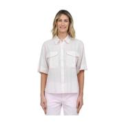 Shirt met korte mouwen Aspesi , White , Dames