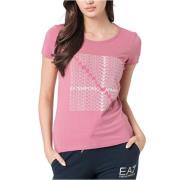 T-Shirts Emporio Armani EA7 , Pink , Dames