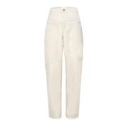 Tapered Trousers Isabel Marant , Beige , Dames