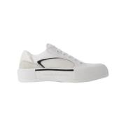 Leather sneakers Alexander McQueen , White , Heren