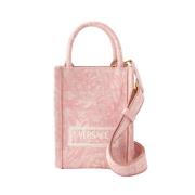 Cotton handbags Versace , Pink , Dames
