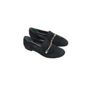 Pre-owned Suede flats Louis Vuitton Vintage , Black , Dames