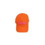 Pre-owned Polyester hats Versace Pre-owned , Orange , Dames
