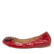 Pre-owned Leather flats Prada Vintage , Red , Dames